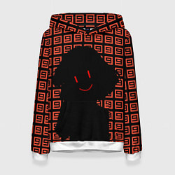 Толстовка-худи женская Undertale - Frisk smile, цвет: 3D-белый