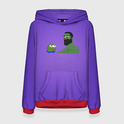 Толстовка-худи женская Pepe Идол Гигачад, цвет: 3D-красный