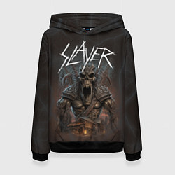 Толстовка-худи женская Slayer rock monster, цвет: 3D-черный