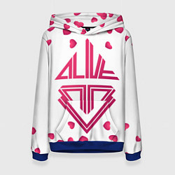 Толстовка-худи женская Big bang lovers, цвет: 3D-синий