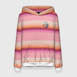 Толстовка-худи женская Энид Синклер с Уэнсдей Аддамс - текстура свитера, цвет: 3D-белый