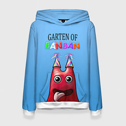 Толстовка-худи женская Банбан, цвет: 3D-белый
