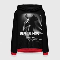 Толстовка-худи женская Depeche Mode - Music for the Masses tour, цвет: 3D-красный