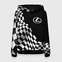 Женская толстовка Lexus racing flag
