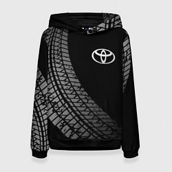 Женская толстовка Toyota tire tracks