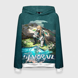 Толстовка-худи женская Лоча Хонкай Стар Рейл, цвет: 3D-белый