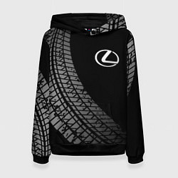 Женская толстовка Lexus tire tracks