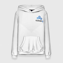 Толстовка-худи женская Cloud9 white, цвет: 3D-белый