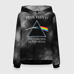 Толстовка-худи женская Pink Floyd космос, цвет: 3D-черный