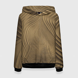 Толстовка-худи женская Фантазия в хаки, цвет: 3D-черный