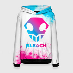 Толстовка-худи женская Bleach neon gradient style, цвет: 3D-черный