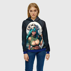 Толстовка-худи женская Нелл из Блича, цвет: 3D-синий — фото 2