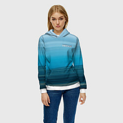 Толстовка-худи женская Dream на градиенте, цвет: 3D-белый — фото 2