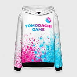 Женская толстовка Tomodachi Game neon gradient style: символ сверху