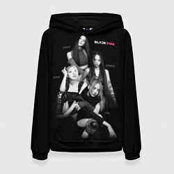 Толстовка-худи женская Blackpink girl group, цвет: 3D-черный