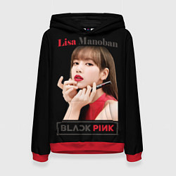 Женская толстовка Blackpink Lisa paints lips