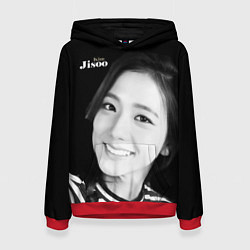 Толстовка-худи женская Blackpink Jisoo in vest, цвет: 3D-красный