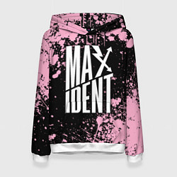 Толстовка-худи женская Stray kids - pink maxident, цвет: 3D-белый