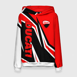 Женская толстовка Ducati- red stripes