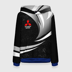 Толстовка-худи женская Митсубиси - строгие оттенки, цвет: 3D-синий