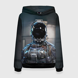 Толстовка-худи женская Starfield astronaut, цвет: 3D-черный