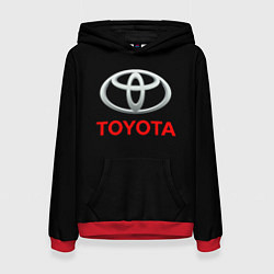 Толстовка-худи женская Toyota sport car, цвет: 3D-красный