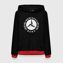 Толстовка-худи женская Mercedes benz auto sport, цвет: 3D-красный