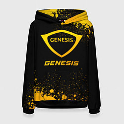 Толстовка-худи женская Genesis - gold gradient, цвет: 3D-черный