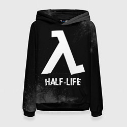 Толстовка-худи женская Half-Life glitch на темном фоне, цвет: 3D-черный