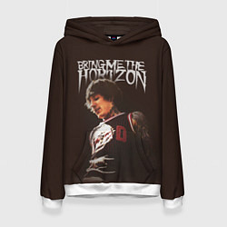 Толстовка-худи женская Oli Sykes - Bring Me the Horizon, цвет: 3D-белый