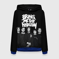 Толстовка-худи женская Bring me the horizon - group, цвет: 3D-синий