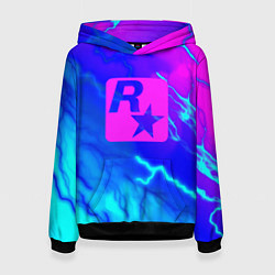 Толстовка-худи женская Rockstar storm молнии, цвет: 3D-черный