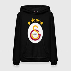 Толстовка-худи женская Galatasaray logo fc, цвет: 3D-черный