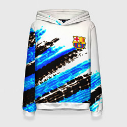 Толстовка-худи женская Barcelona fc club, цвет: 3D-белый