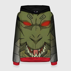 Толстовка-худи женская Шендю - Владыка теней, цвет: 3D-красный