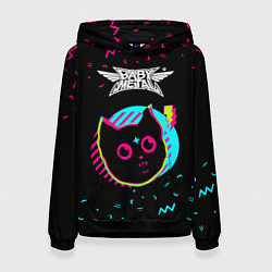 Толстовка-худи женская Babymetal - rock star cat, цвет: 3D-черный