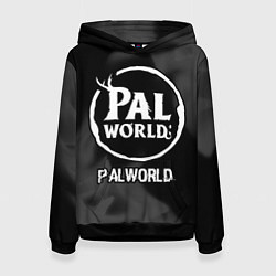 Толстовка-худи женская Palworld glitch на темном фоне, цвет: 3D-черный