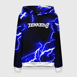 Толстовка-худи женская Tekken молнии, цвет: 3D-белый