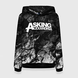 Толстовка-худи женская Asking Alexandria black graphite, цвет: 3D-черный