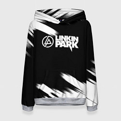 Толстовка-худи женская Linkin park рок бенд краски, цвет: 3D-меланж