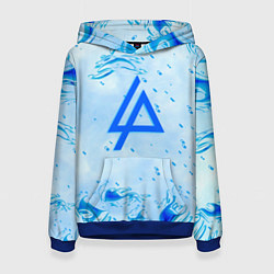 Толстовка-худи женская Linkin park холодный огонь бренд, цвет: 3D-синий