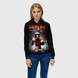Толстовка-худи женская Lethal Company x Roblox, цвет: 3D-синий — фото 2