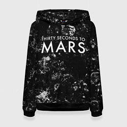 Женская толстовка Thirty Seconds to Mars black ice