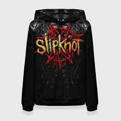 Толстовка-худи женская Slipknot band, цвет: 3D-черный