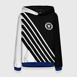 Толстовка-худи женская Chelsea football club sport, цвет: 3D-синий