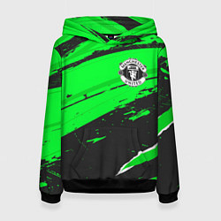 Толстовка-худи женская Manchester United sport green, цвет: 3D-черный