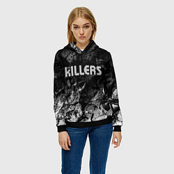 Толстовка-худи женская The Killers black graphite, цвет: 3D-черный — фото 2