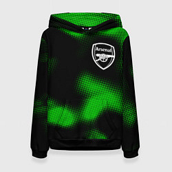 Толстовка-худи женская Arsenal sport halftone, цвет: 3D-черный