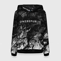 Толстовка-худи женская OneRepublic black graphite, цвет: 3D-черный