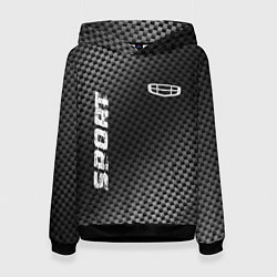 Толстовка-худи женская Geely sport carbon, цвет: 3D-черный